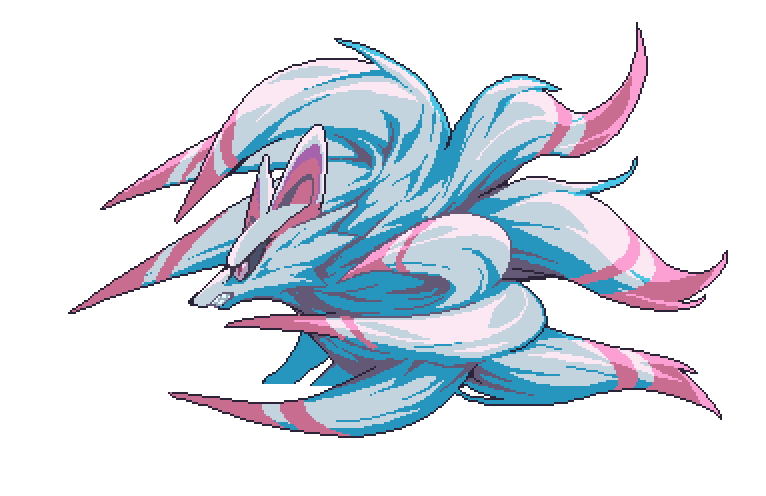 Mysterious spirit, attack pose