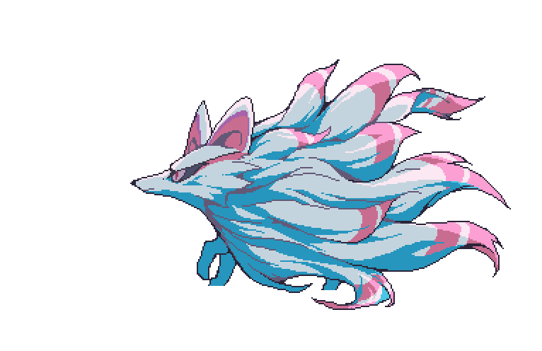 Mysterious spirit, idle pose
